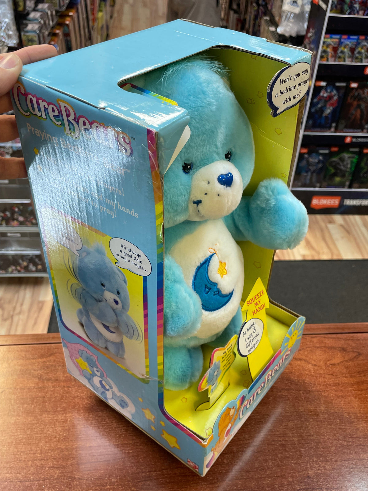 Bedtime Bear Plush (Vintage Care Bears, Play Along) SEALED product image 4, provided for visual reference and product detail