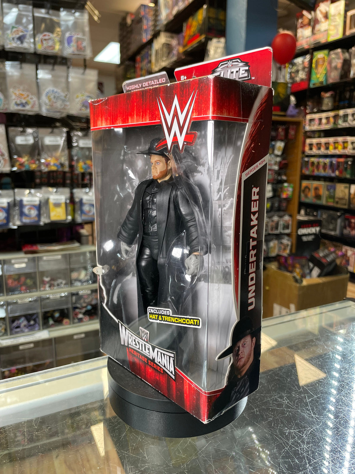 Undertaker Heritage Series (WWE Elites, Mattel) **SEALED** product image 4, provided for visual reference and product detail