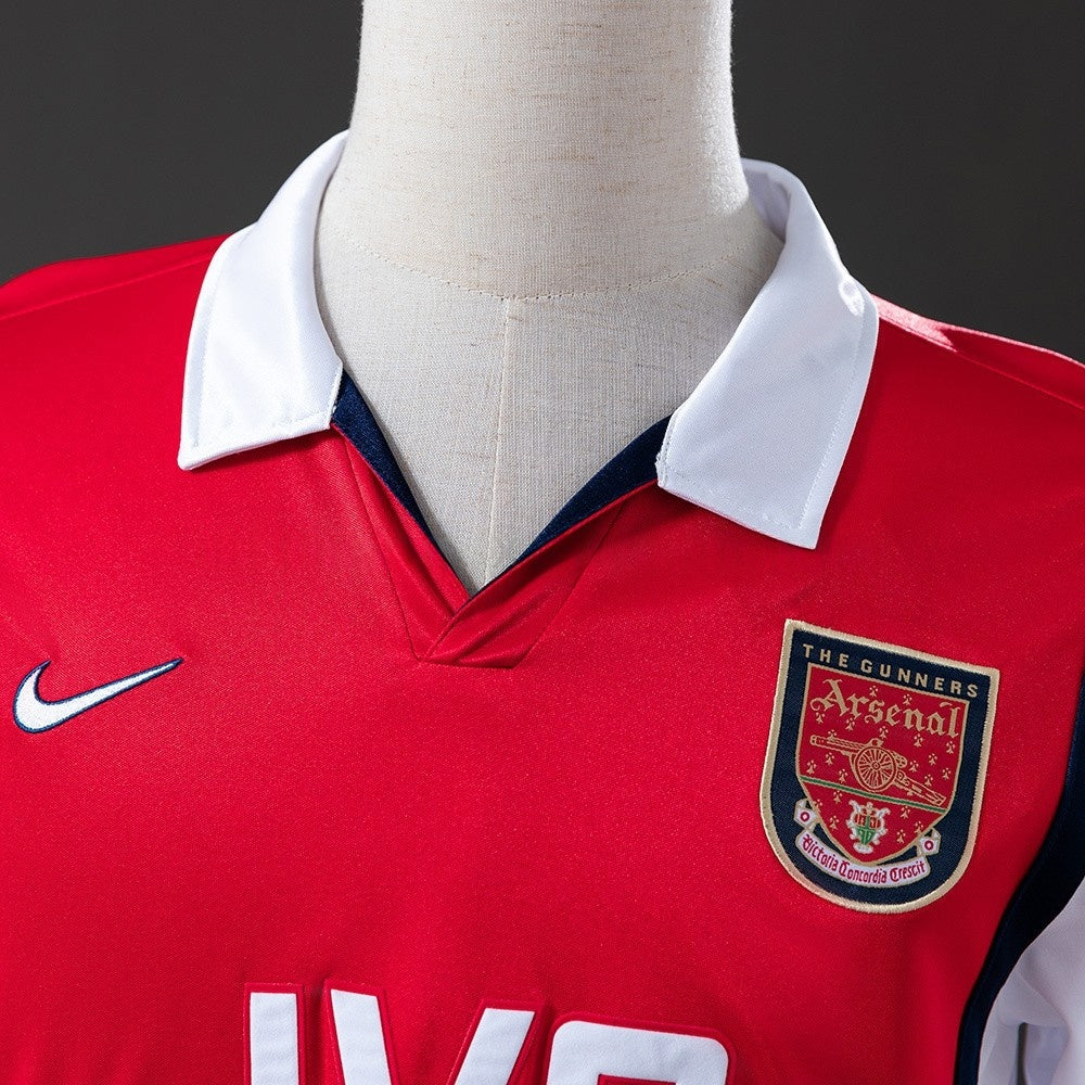 Arsenal Jersey 1998-99 Home Retro Football Kit Long Sleeves product image 8