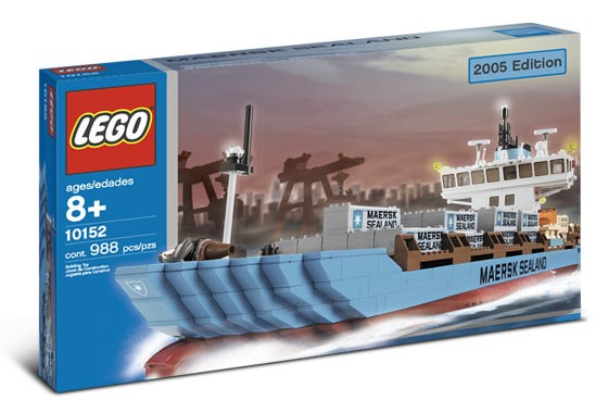 10152 Maersk Sealand Container Ship 2005 Edition (Retired) (Certified Complete) product image 1, provided for visual