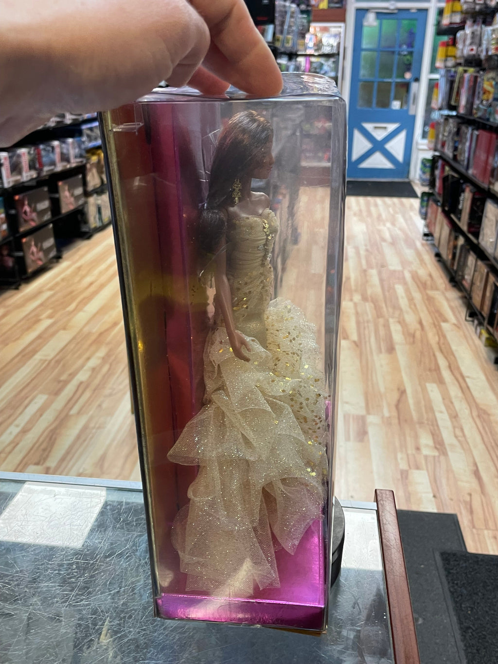 50th Anniversary Doll African American Gold Dress #N5860 (Barbie, Mattel) **SEALED** product image 5, provided for visual