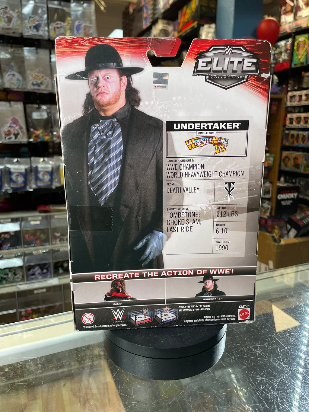Undertaker Heritage Series (WWE Elites, Mattel) **SEALED** product image 3, provided for visual reference and product detail
