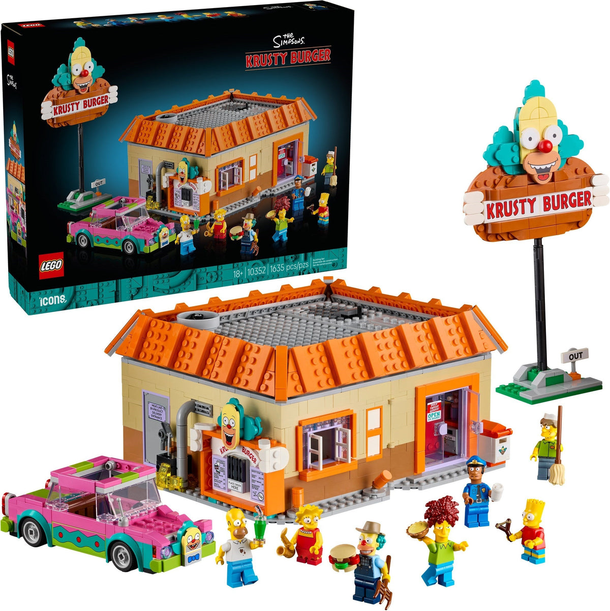 10352 The Simpsons: Krusty Burger (Retired) (Certified Complete) product image 1, provided for visual reference and product