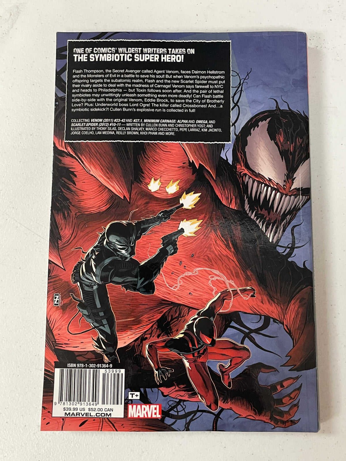 Venom The Complete Collection (Marvel TPB, Paperback) product image 2, provided for visual reference and product detail