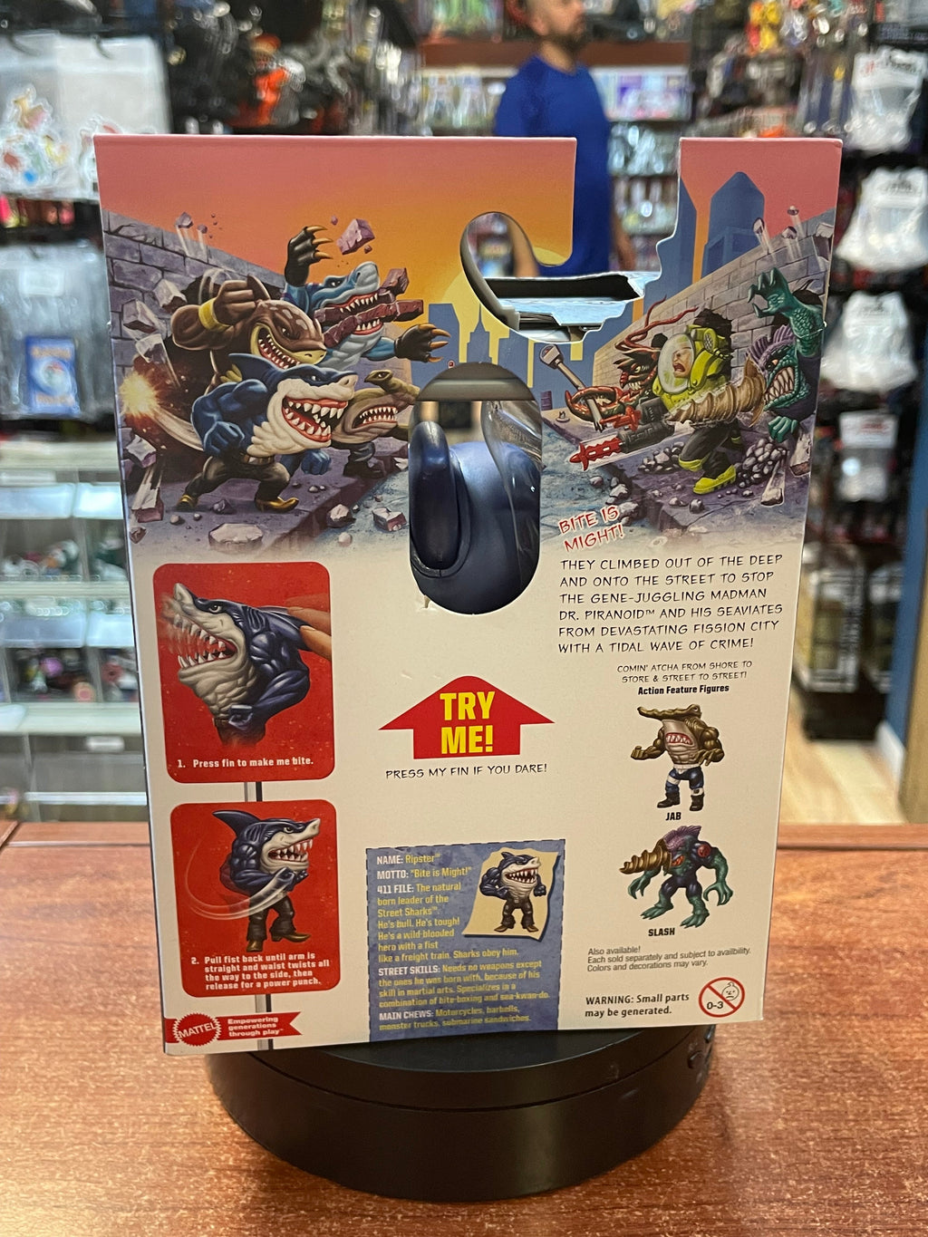 Ripster 30th Anniversary (Street Sharks, Mattel) SEALED product image 3, provided for visual reference and product detail