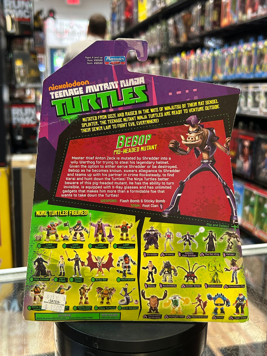Pig Head Bebop Nickelodeon (TMNT Ninja Turtles, Playmates) SEALED product image 3, provided for visual reference and product