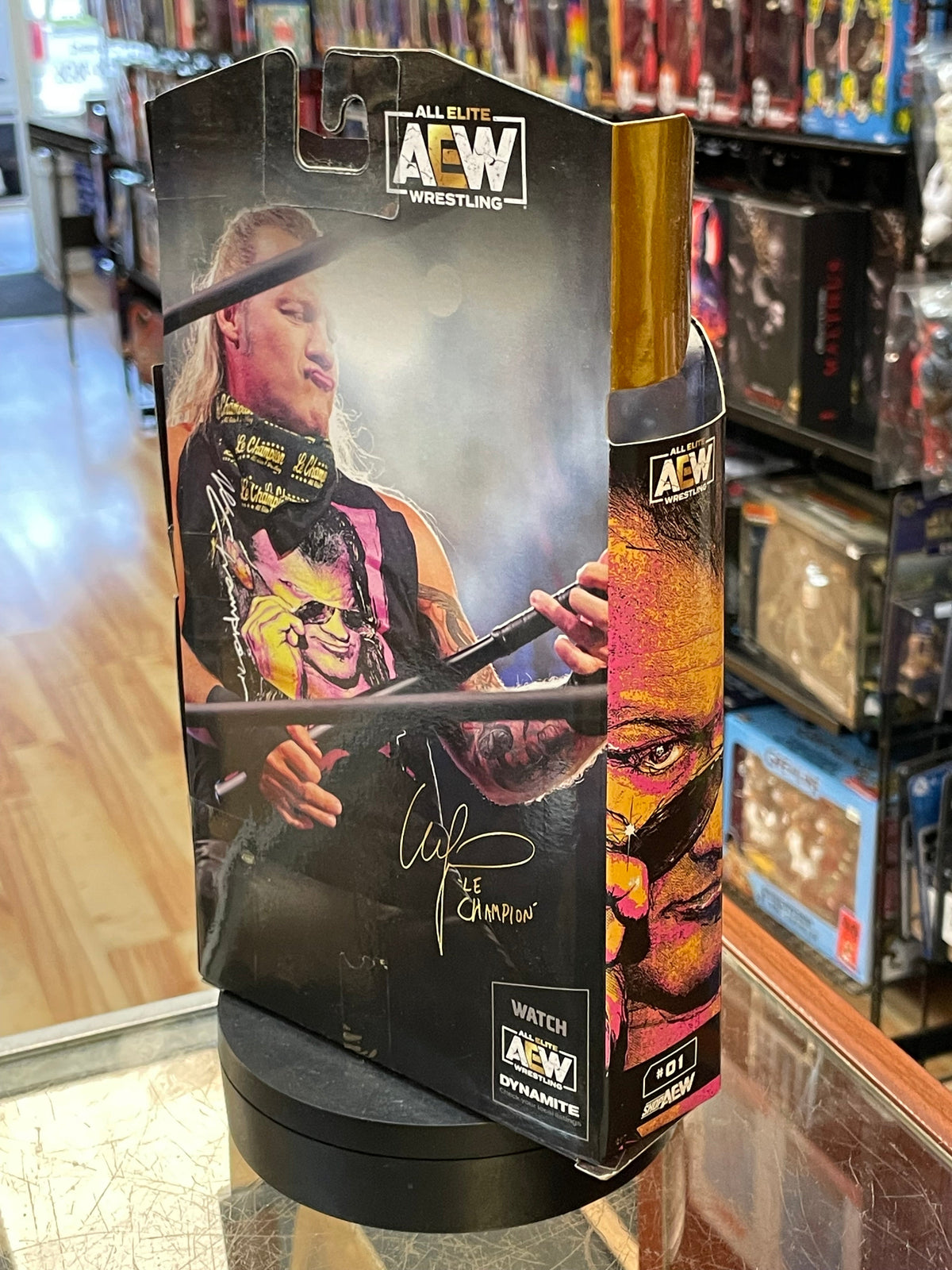 Chris Jericho #01 -CHASE 1 of 3000- (AEW All Elite Wrestling, Jazwares) **SEALED** product image 3, provided for visual