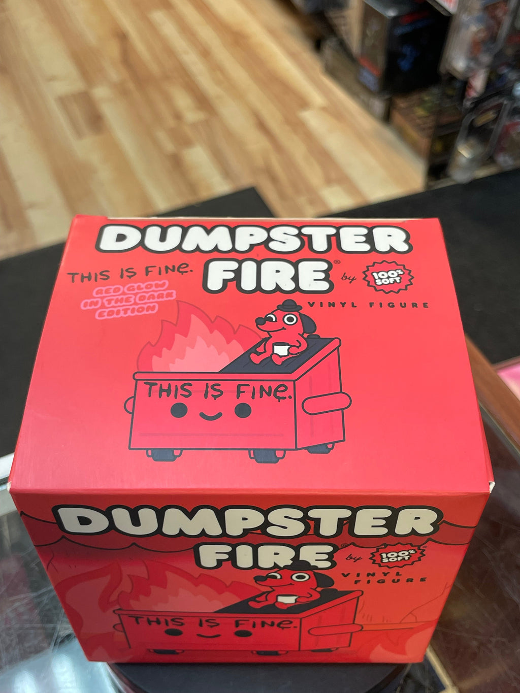 This is Fine Red GITD (Dumpster Fire, 100% Soft) NEW product image 10, provided for visual reference and product detail