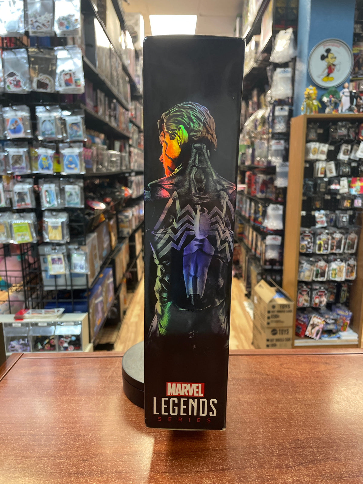 Black Suit Spiderman -Deluxe 12"- (Marvel Legends, Hasbro) **COMPLETE** product image 4, provided for visual reference and