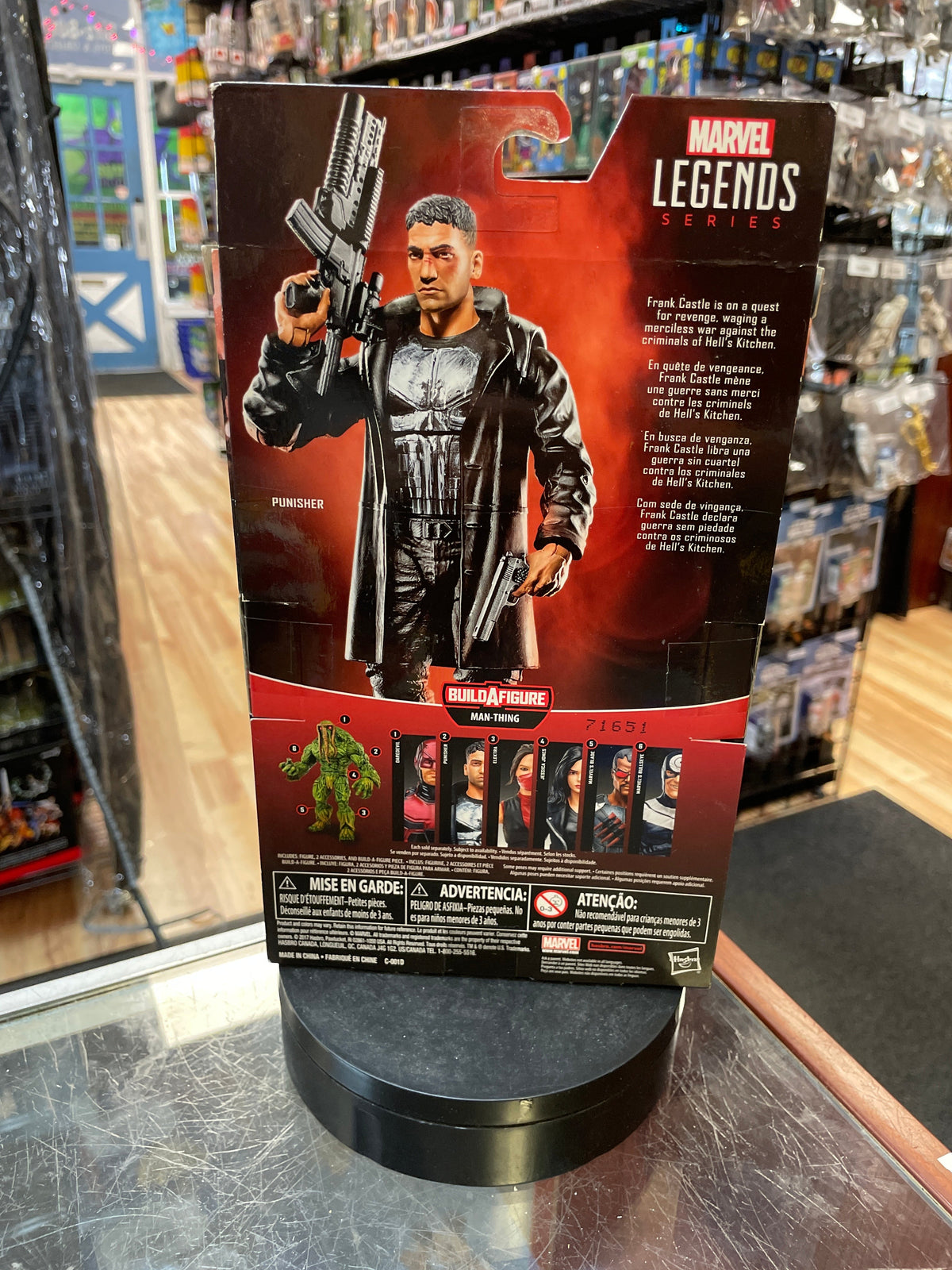 Punisher -BAF Manthing- (Marvel Legends, Hasbro) **SEALED product image 2, provided for visual reference and product detail
