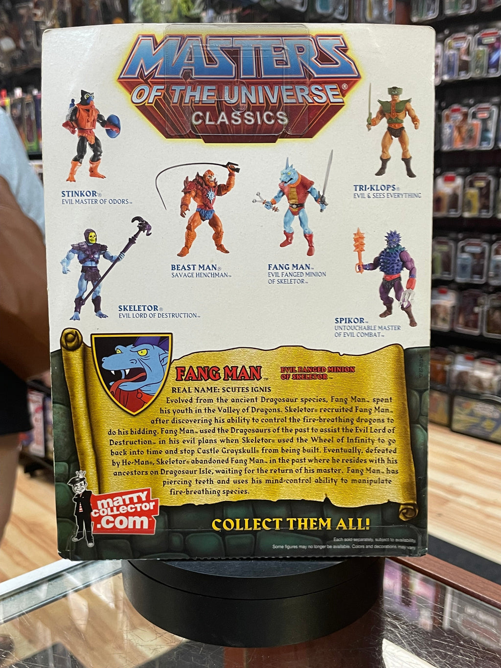 Fang Man (MOTU Classics, Mattel) **SEALED** product image 3, provided for visual reference and product detail review