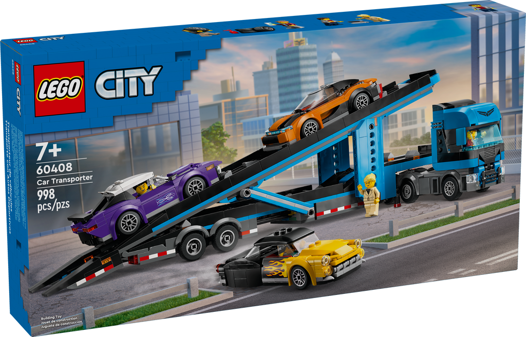 60408 LEGO City: Car Transporter Truck with Sports Cars (3 cars) product image 3, provided for visual reference and product