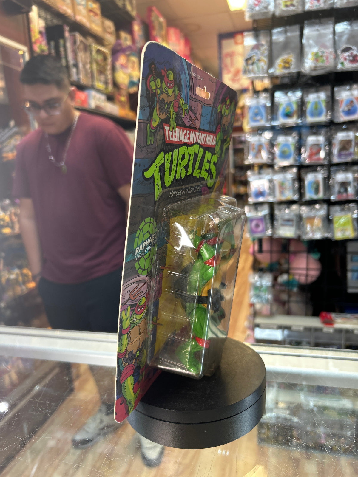 Raphael -10 Back Soft Head- 1765 (Vintage TMNT, Playmates) **SEALED** product image 2, provided for visual reference and