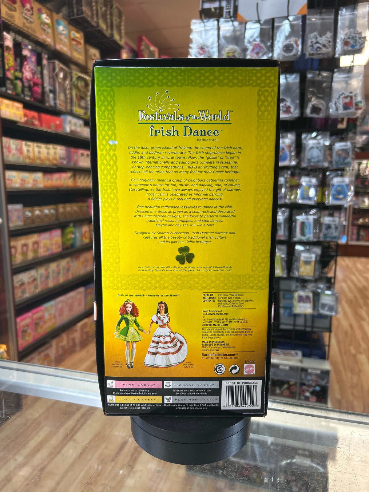 Irish Dance Barbie #K7920 (Barbie, Mattel) **SEALED** product image 4, provided for visual reference and product detail