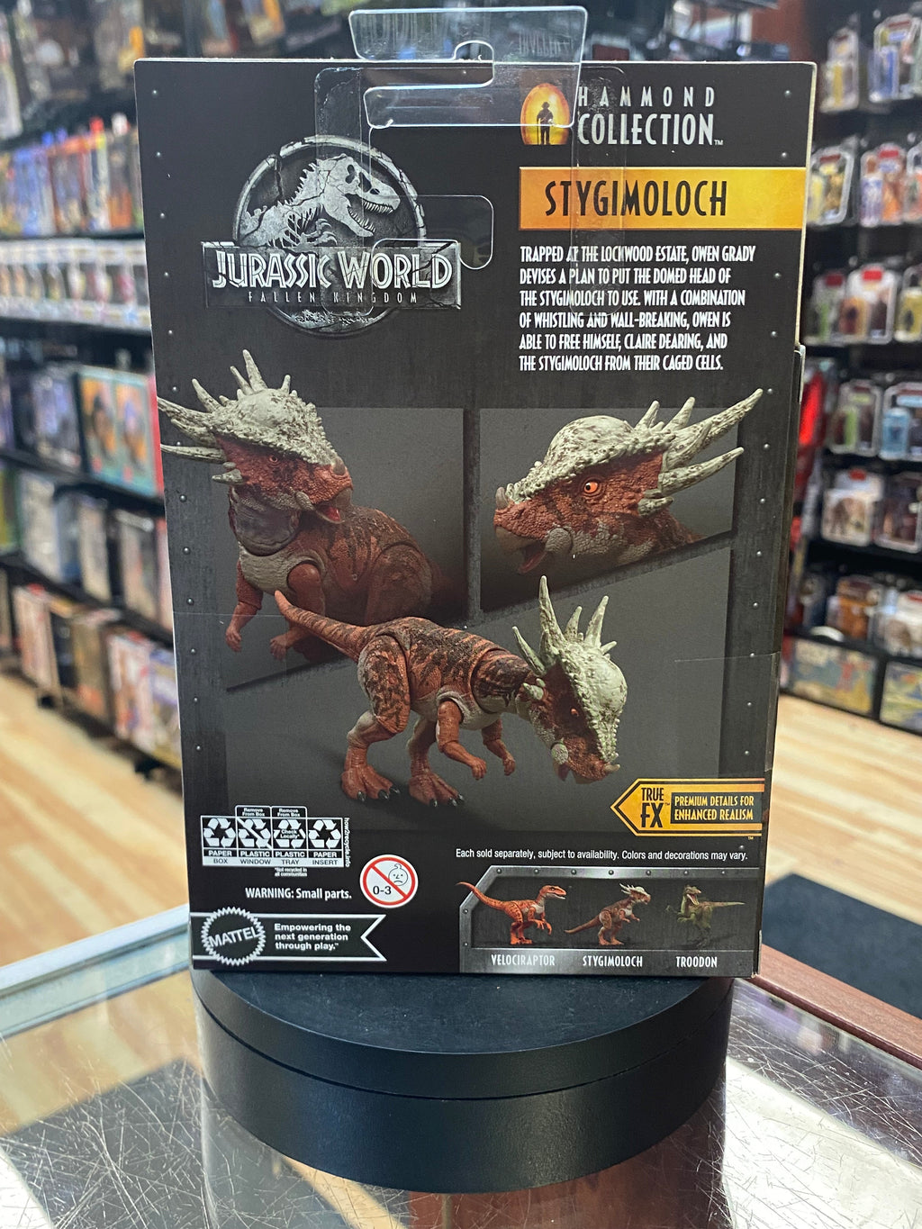 Stygimoloch (Jurassic Park Hammond Collection, Mattel) SEALED product image 3, provided for visual reference and product