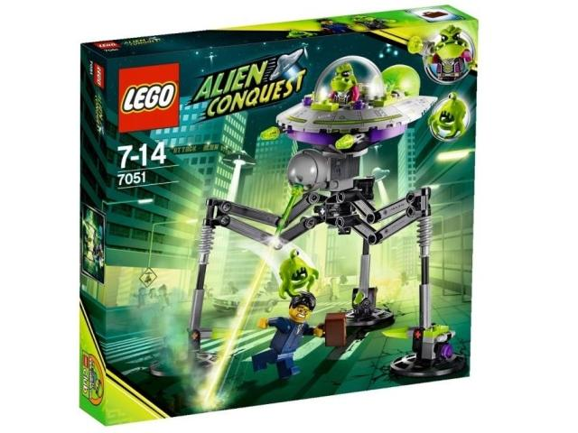 7051 LEGO Space Tripod Invader (Retired) (Certified Complete) product image 1, provided for visual reference and product