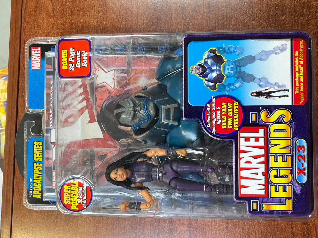 X-23 BAF Apocalypse (Marvel Legends, ToyBiz) SEALED product image 5, provided for visual reference and product detail review