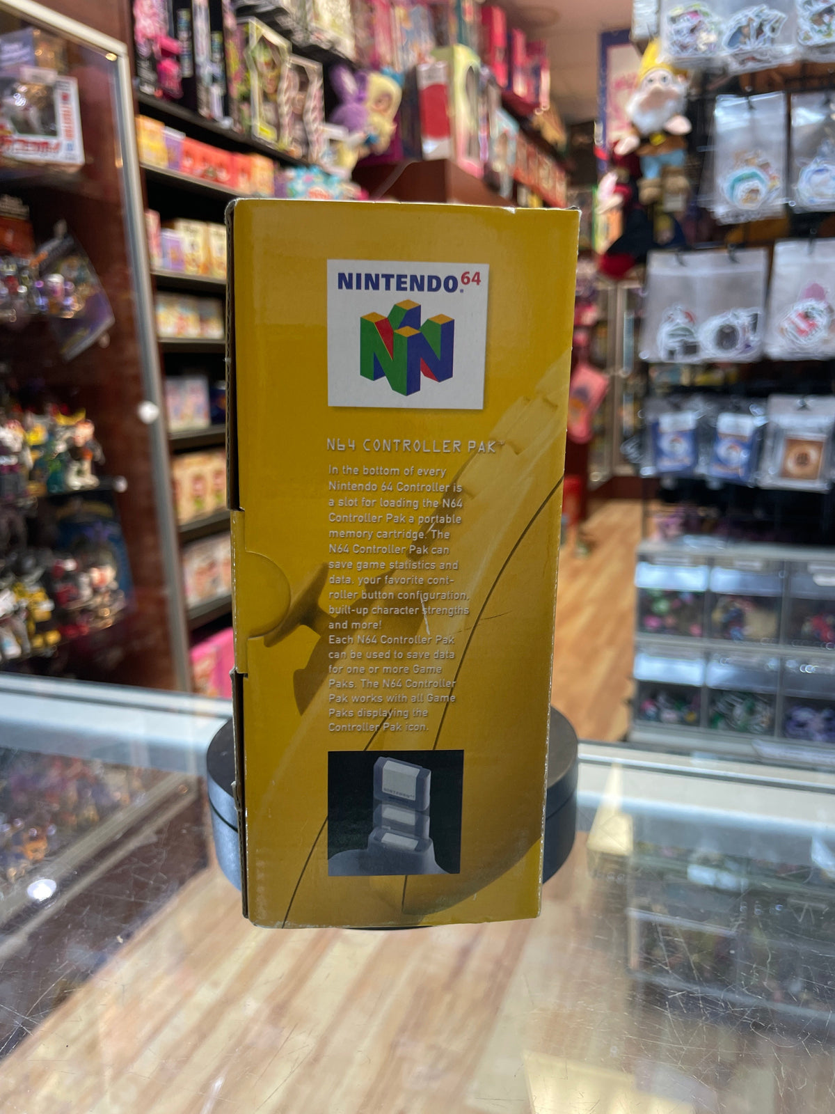 Yellow N64 Controller (Nintendo, Vintage Video Games) **TESTED WORKING** product image 5, provided for visual reference and