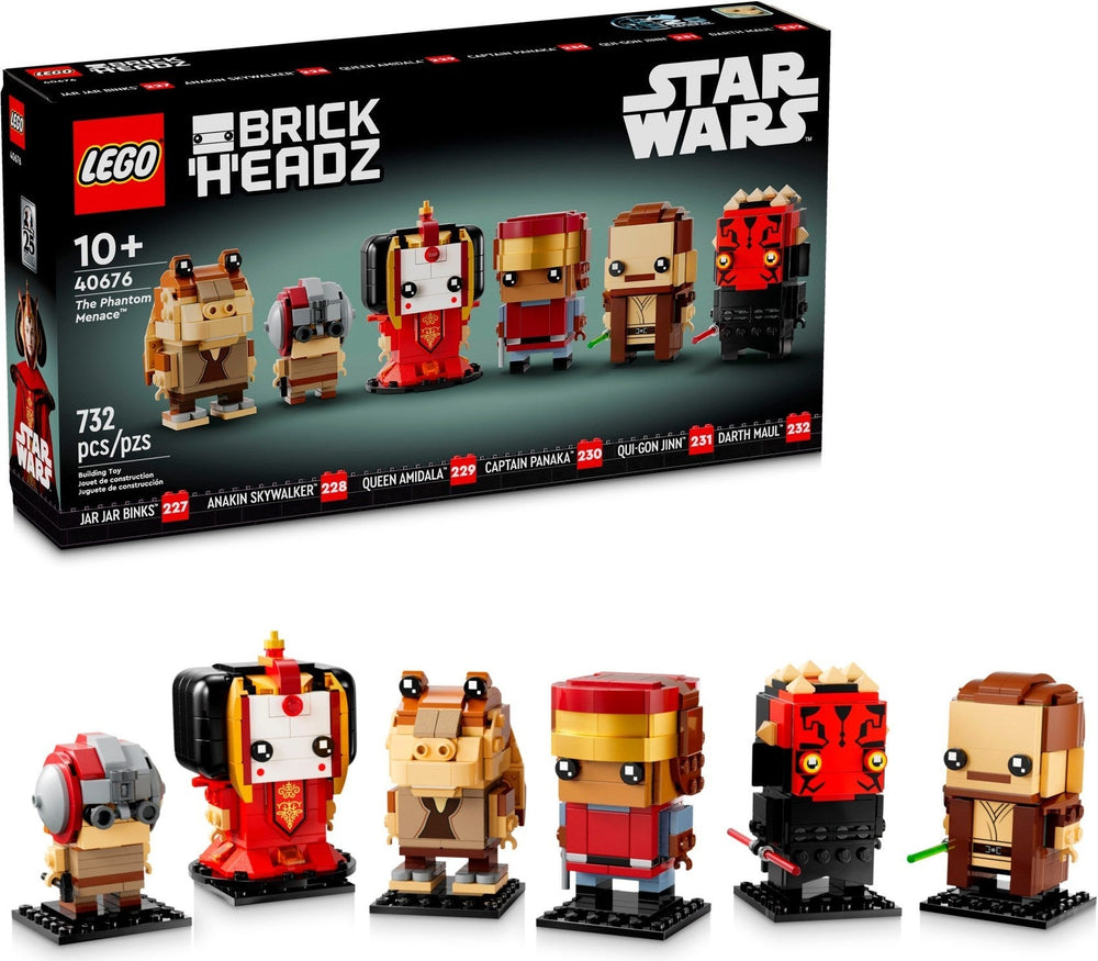 40676 The Phantom Menace Brickheadz (Retired) (New Sealed)