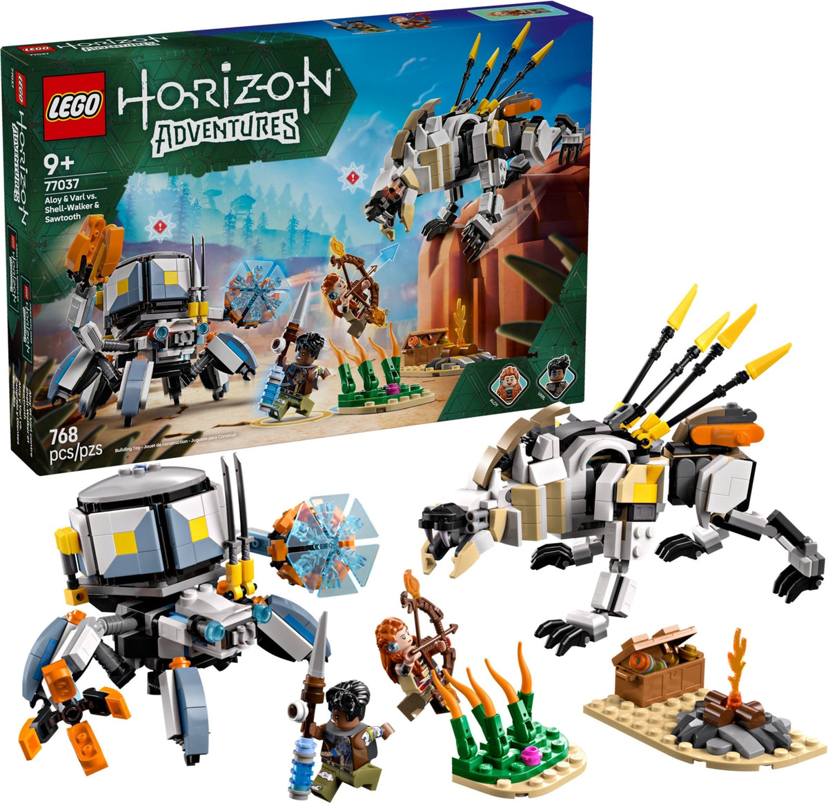 77037 Aloy & Varl vs. Shell-Walker & Sawtooth (Retired) (New Sealed) product image 1, provided for visual reference and