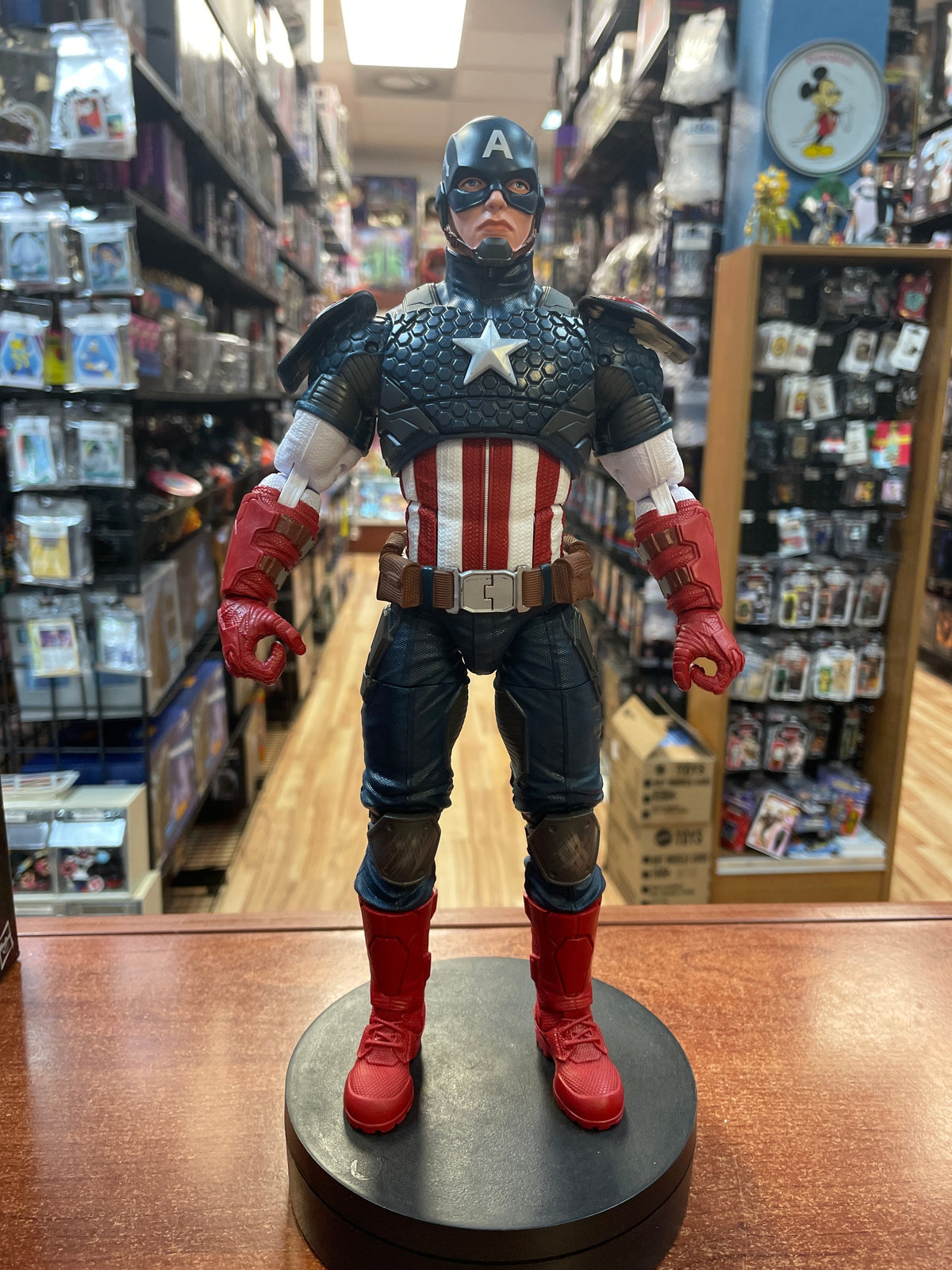Captain America -Deluxe 12"- (Marvel Legends, Hasbro) **COMPLETE** product image 3, provided for visual reference and