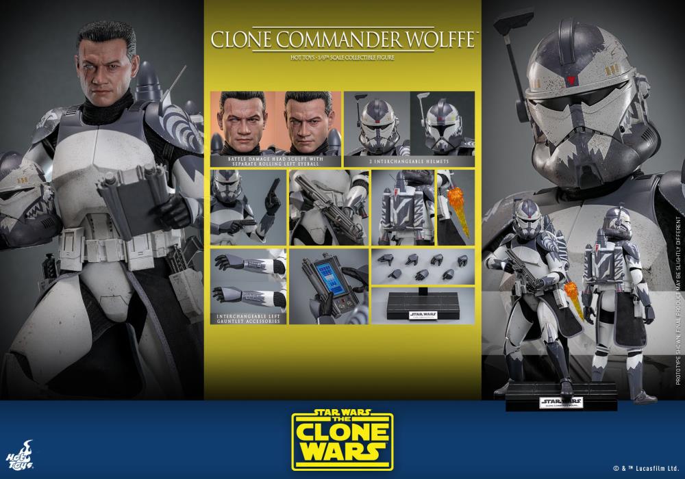 Clone Commander Wolffe TMS141 (Hot Toys, Star Wars) *NEW* product image 1, provided for visual reference and product detail