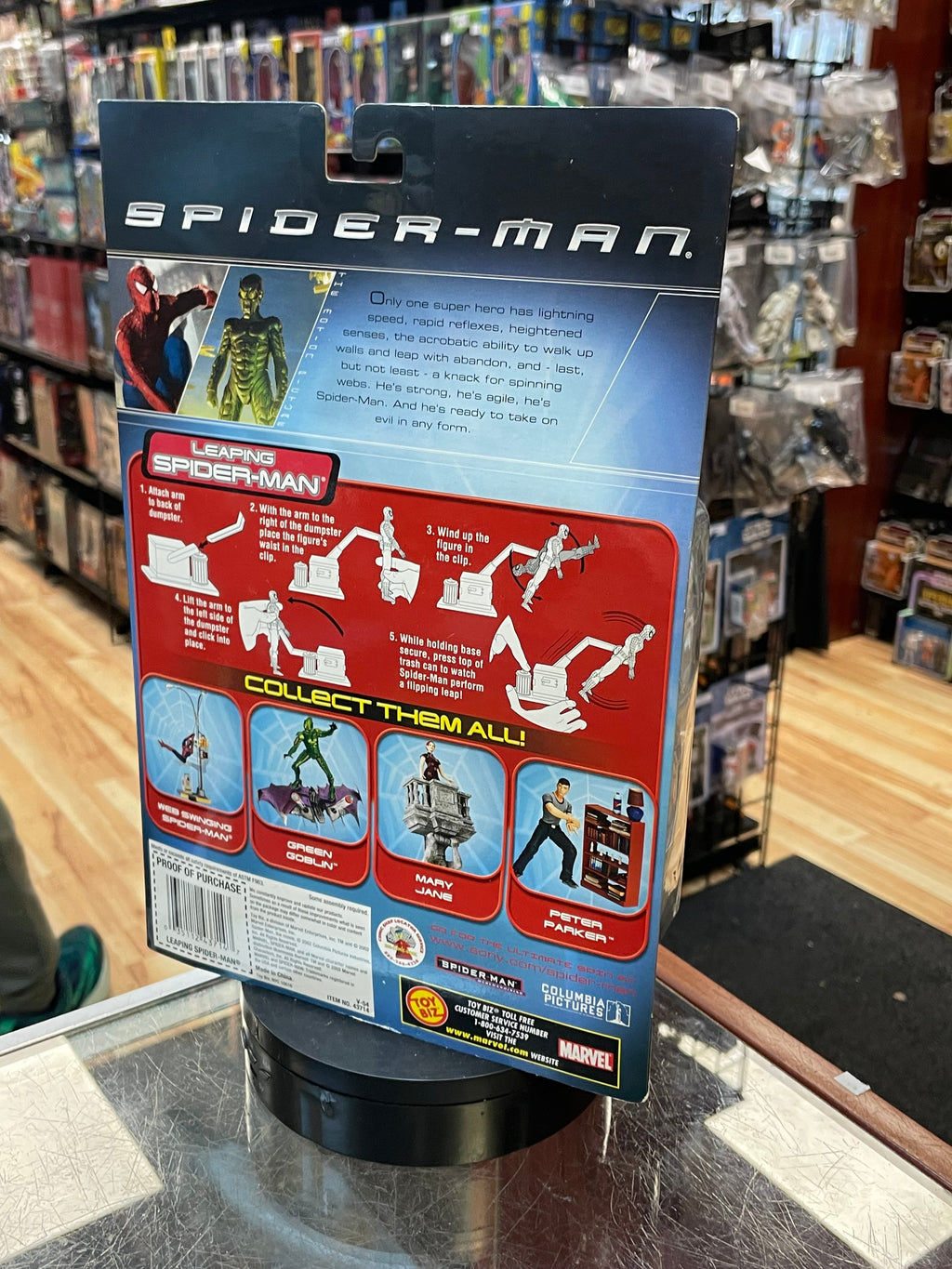 Leaping Spider-Man Series 2 (Vintage Spider-Man, Toy Biz) SEALED product image 3, provided for visual reference and product