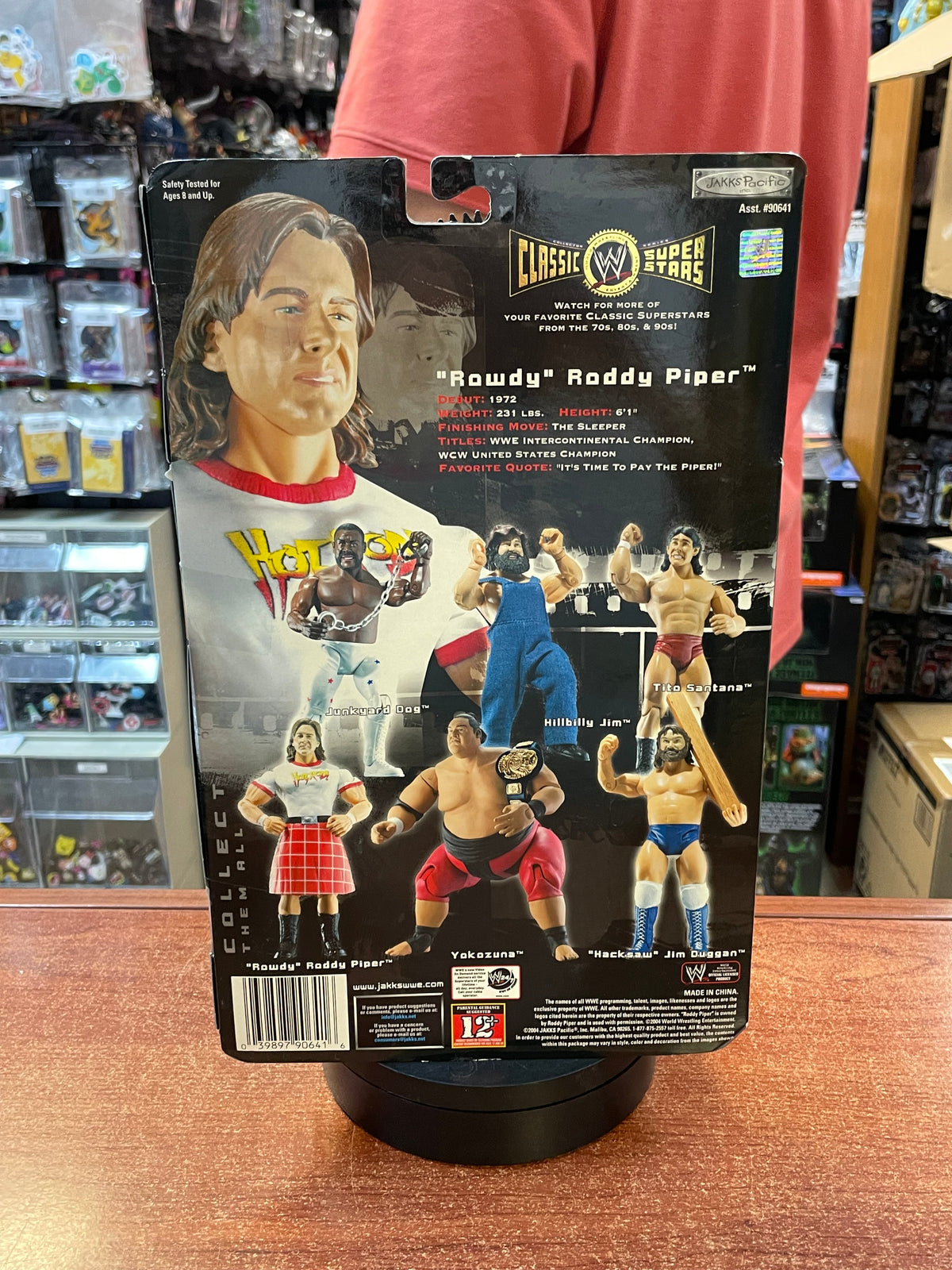 Rowdy Roddy Piper (WWF Classic Superstars, Jakks) **SEALED** product image 2, provided for visual reference and product