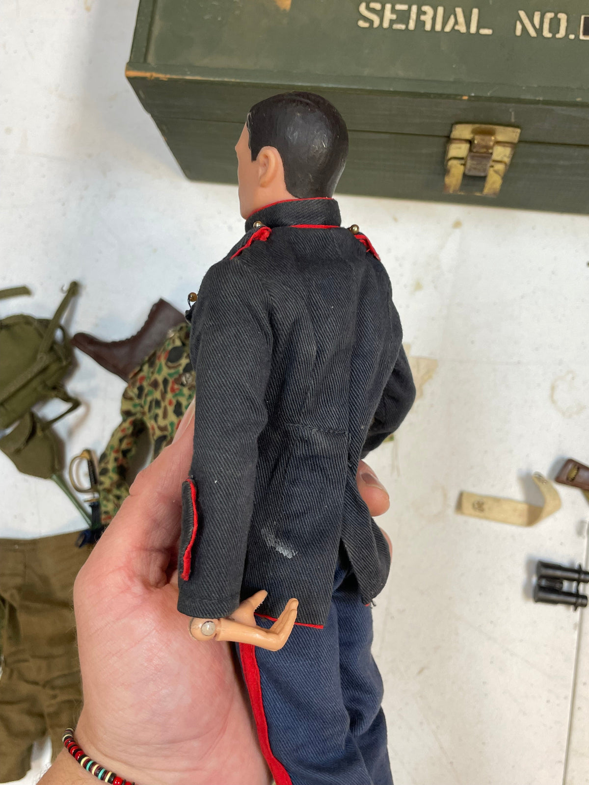 Action Marine with Foot Locker (Vintage 12” GI Joe, Hasbro) **Original** product image 25, provided for visual reference and