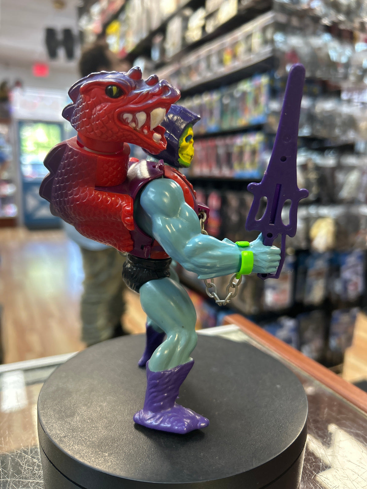 Dragon Blaster Skeletor 1265 (Vintage MOTU, Mattel) **COMPLETE** product image 2, provided for visual reference and product