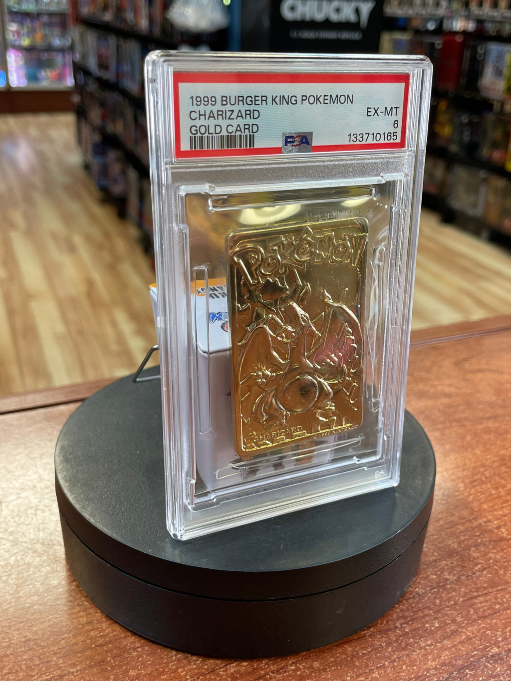 Charizard Burger King Gold Card 0165 (Pokemon, Wizard) **PSA 6** product image 2, provided for visual reference and product
