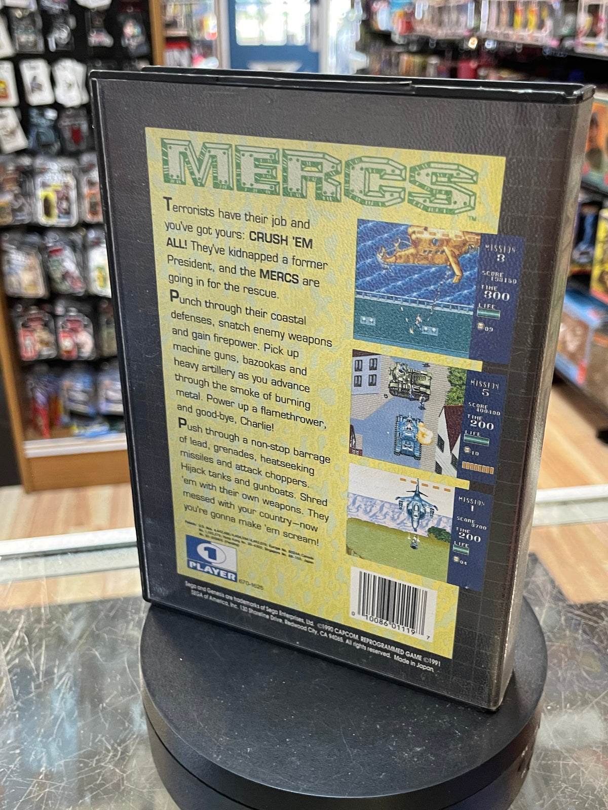 Mercs (Sega Genesis, Vintage Video Games) COMPLETE product image 10, provided for visual reference and product detail review