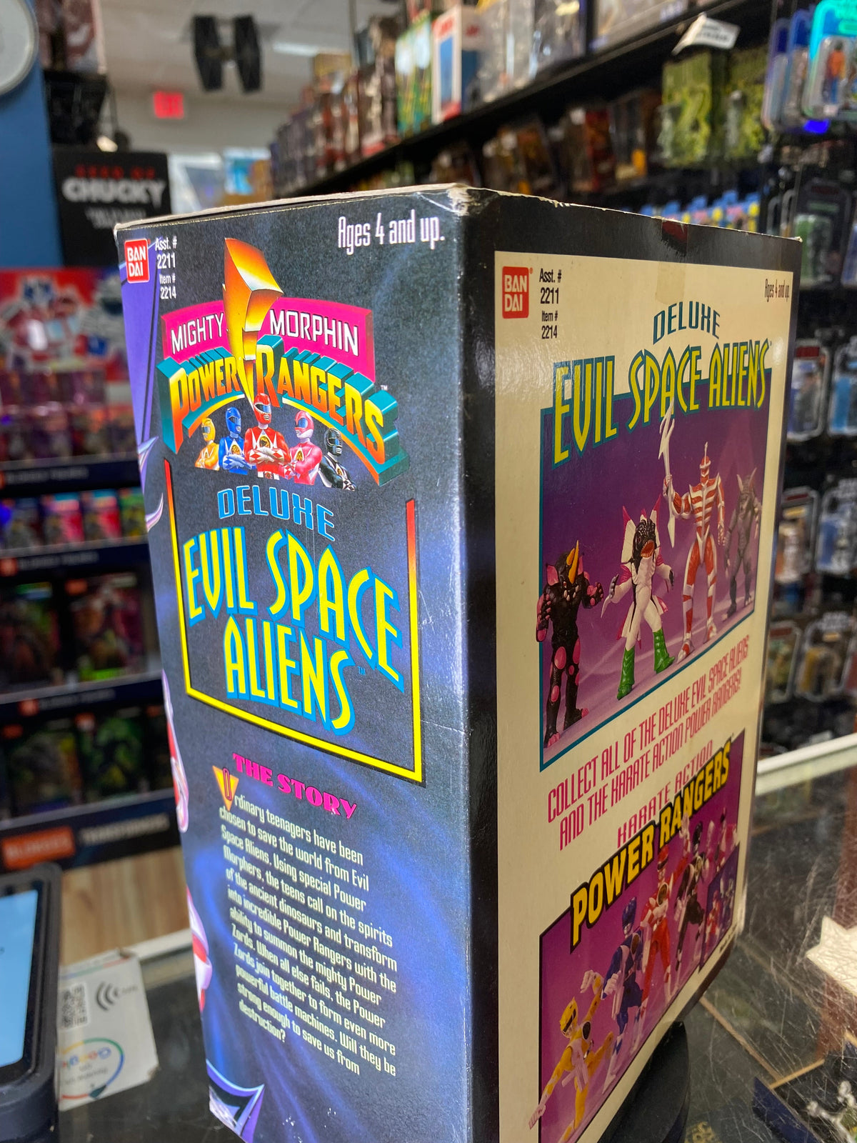 Pirantis Head 8" Evil Space Aliens (Vintage MMPR Power Rangers, Bandai) SEALED product image 9, provided for visual