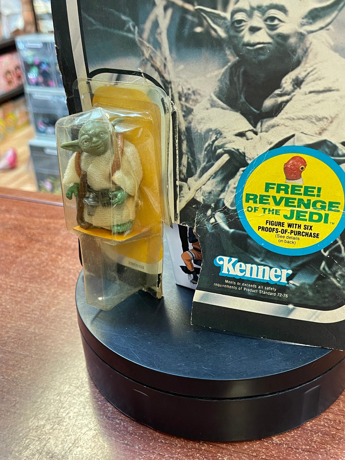 Brown Snake Yoda with Card ESB 9509 (Vintage Star Wars, Kenner) **Open Card** product image 5, provided for visual reference