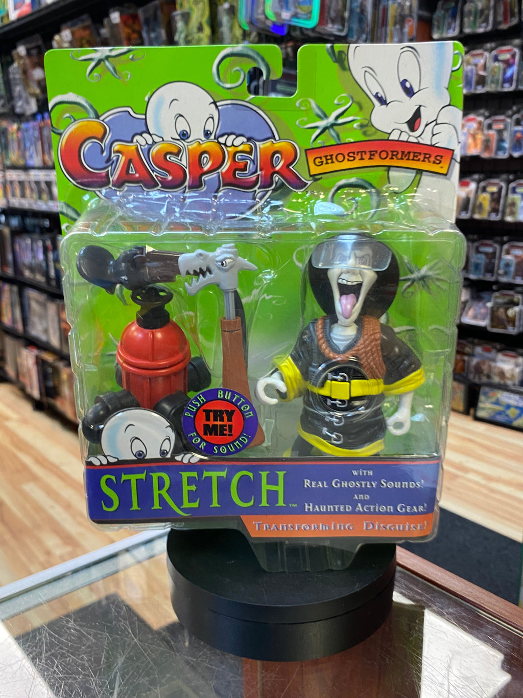 Stretch Transforming Disguise (Casper Ghostformers, Trendmasters) SEALED ￼ product image 1, provided for visual reference
