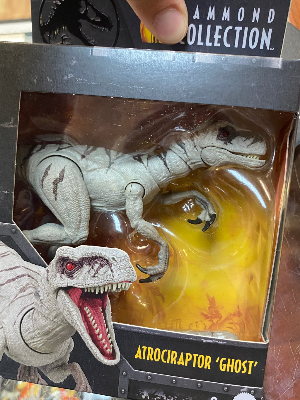 Atrociraptor Ghost (Jurassic Park Hammond Collection, Mattel) SEALED product image 4, provided for visual reference and
