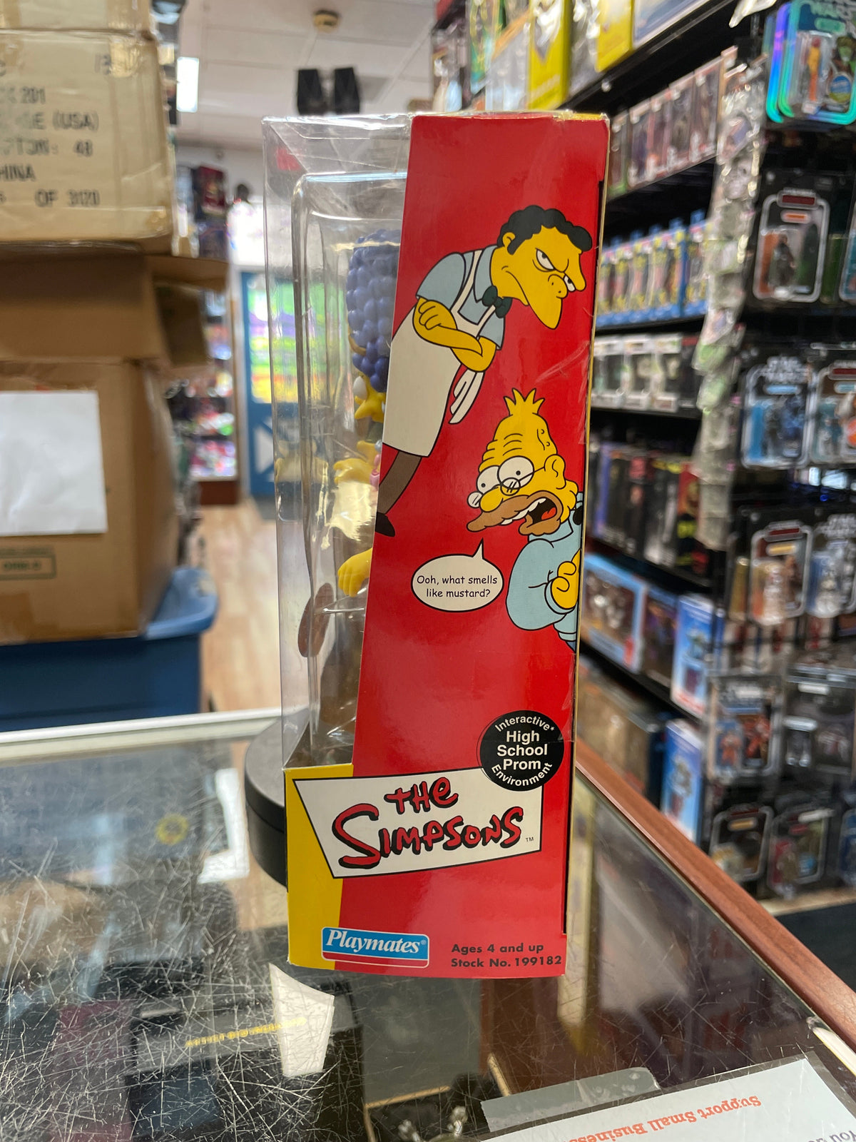 High School Prom with Homer and Marge (Vintage Simpsons, Playmates) SEALED product image 4, provided for visual reference
