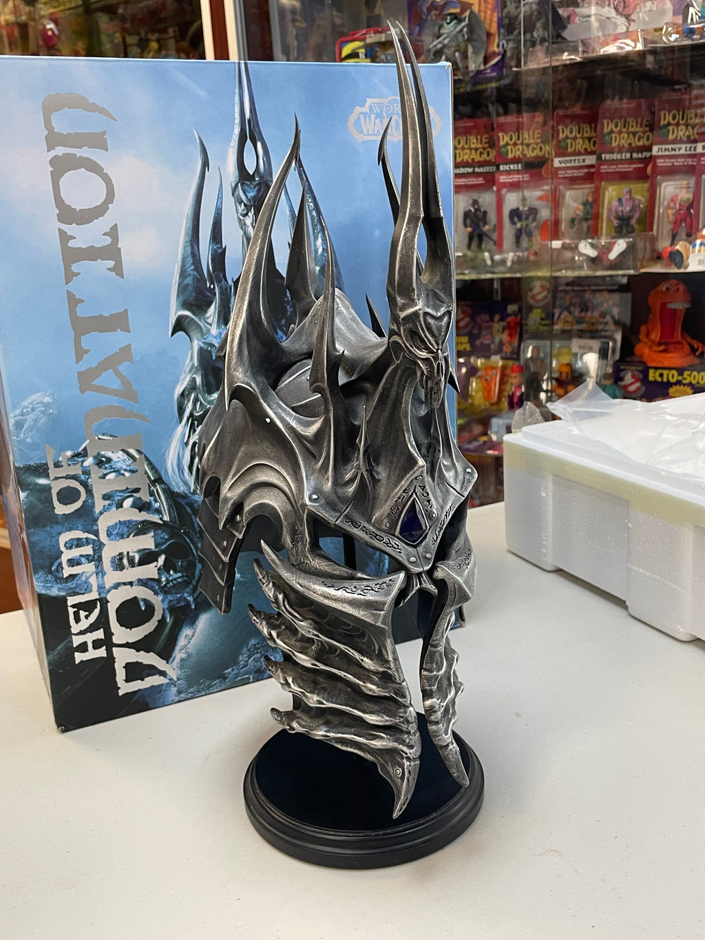 Helm of Domination Lich King Statue (Blizzard, World Of Warcraft) OPEN BOX product image 2, provided for visual reference