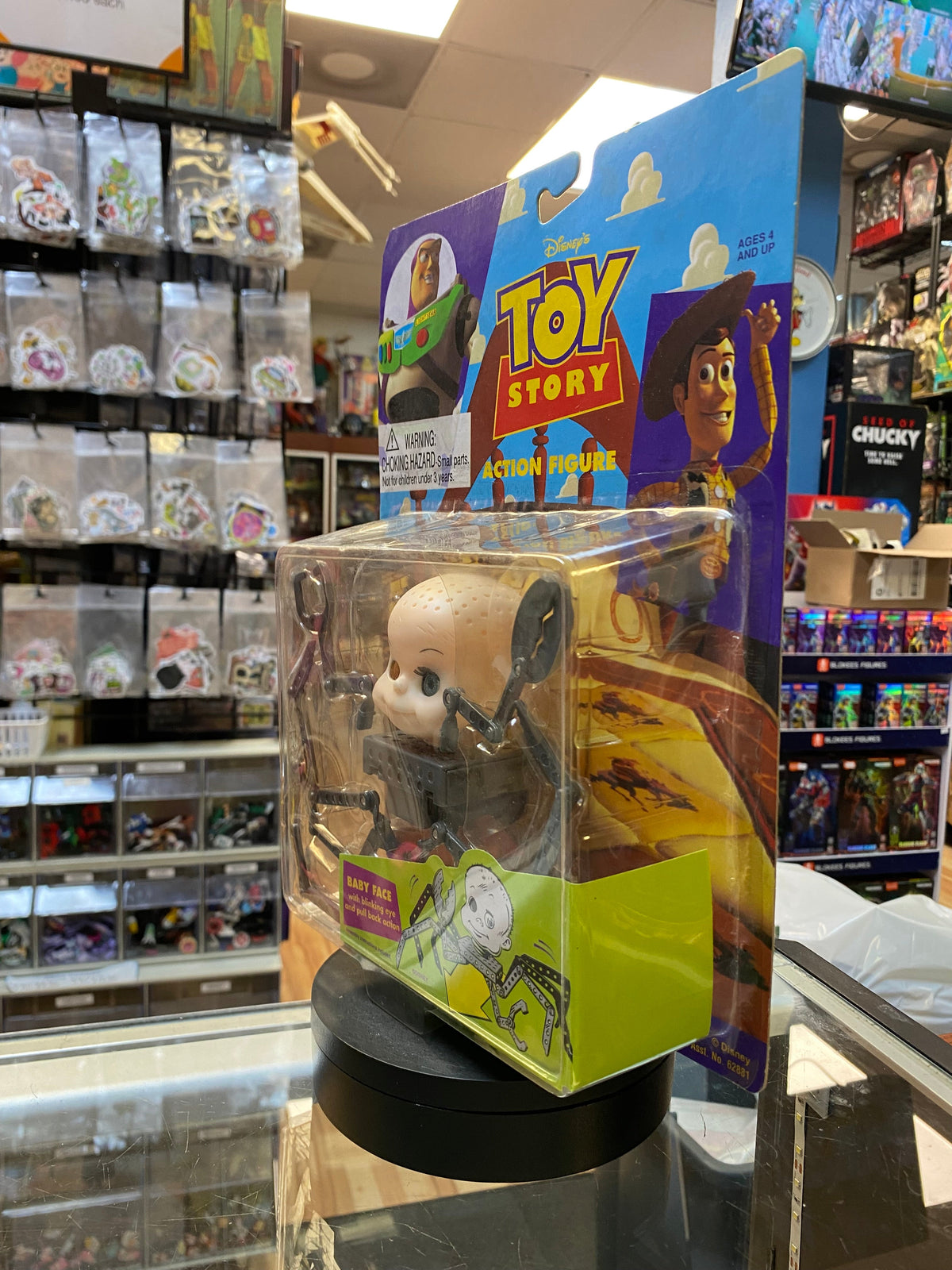 Baby Face with Blinking Eye (Vintage Toy Story, Thinkway) SEALED product image 4, provided for visual reference and product