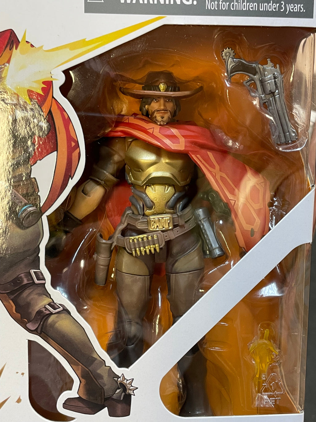 McCree (Overwatch Ultimates, Hasbro) **SEALED** product image 3, provided for visual reference and product detail review