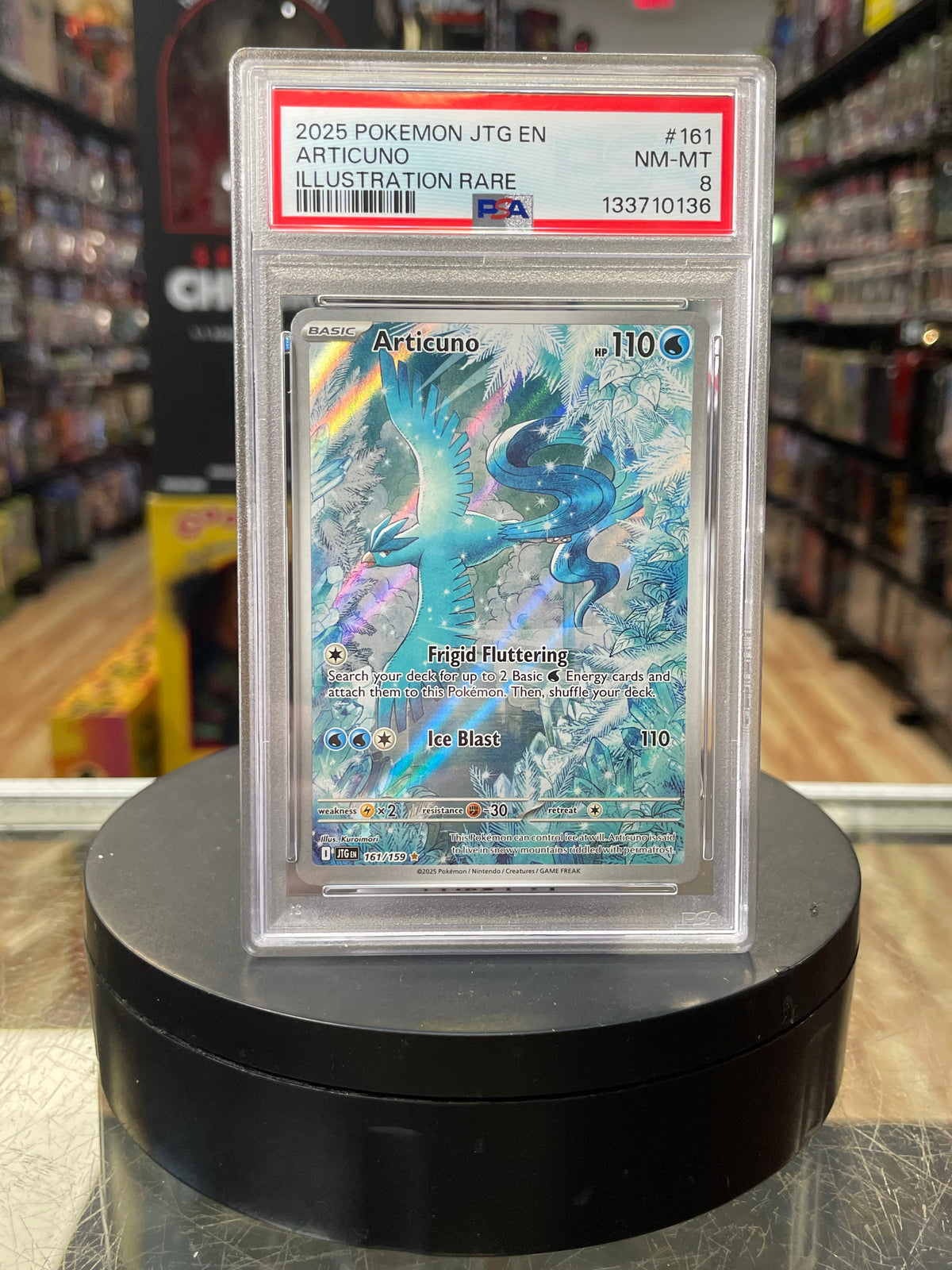 Articuno Journey Together 161/159 (Pokemon, Wizard) **PSA 8** product image 1, provided for visual reference and product