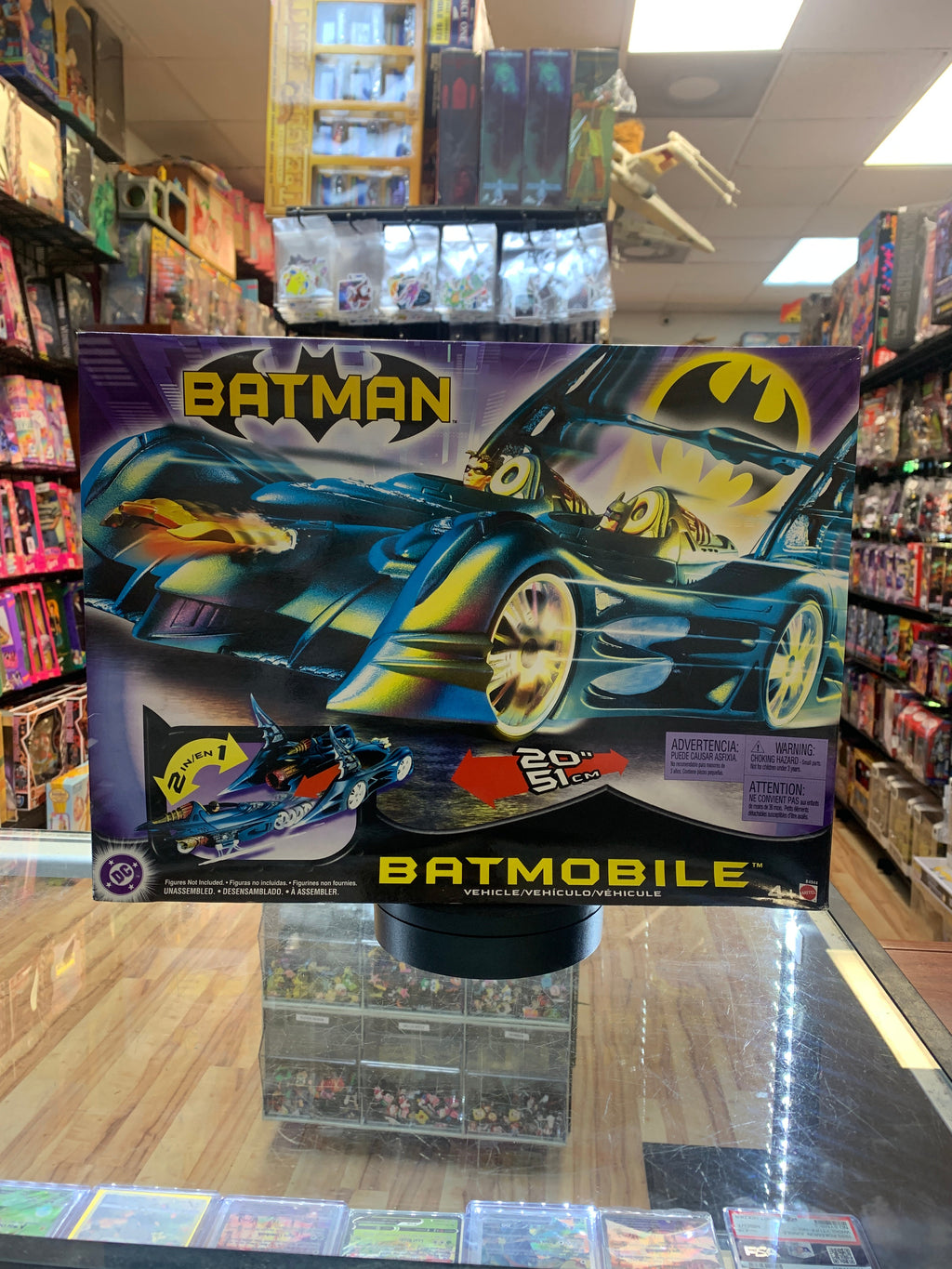 Batmobile 2 in 1 with Motorcycle (Mattel, DC Batman) **SEALED** product image 1, provided for visual reference and product