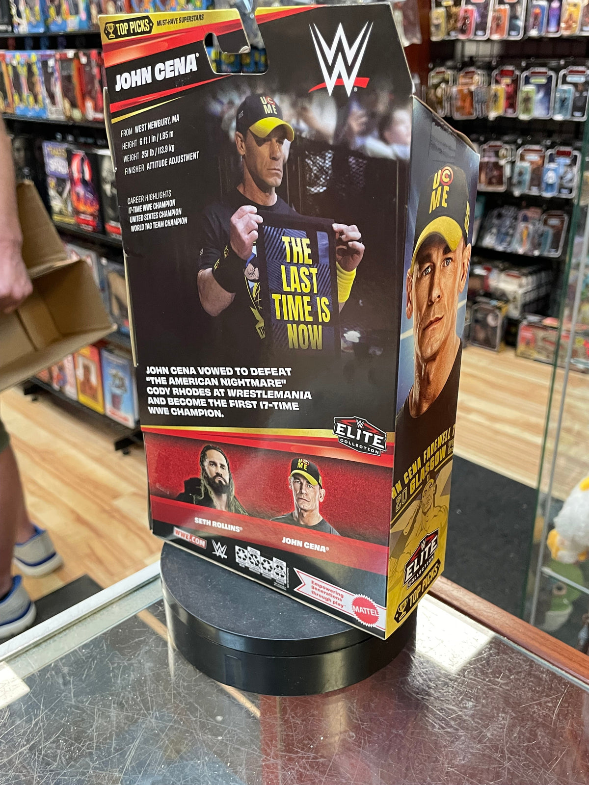 John Cena -Top Picks- (WWE Elites, Mattel) **SEALED** product image 3, provided for visual reference and product detail