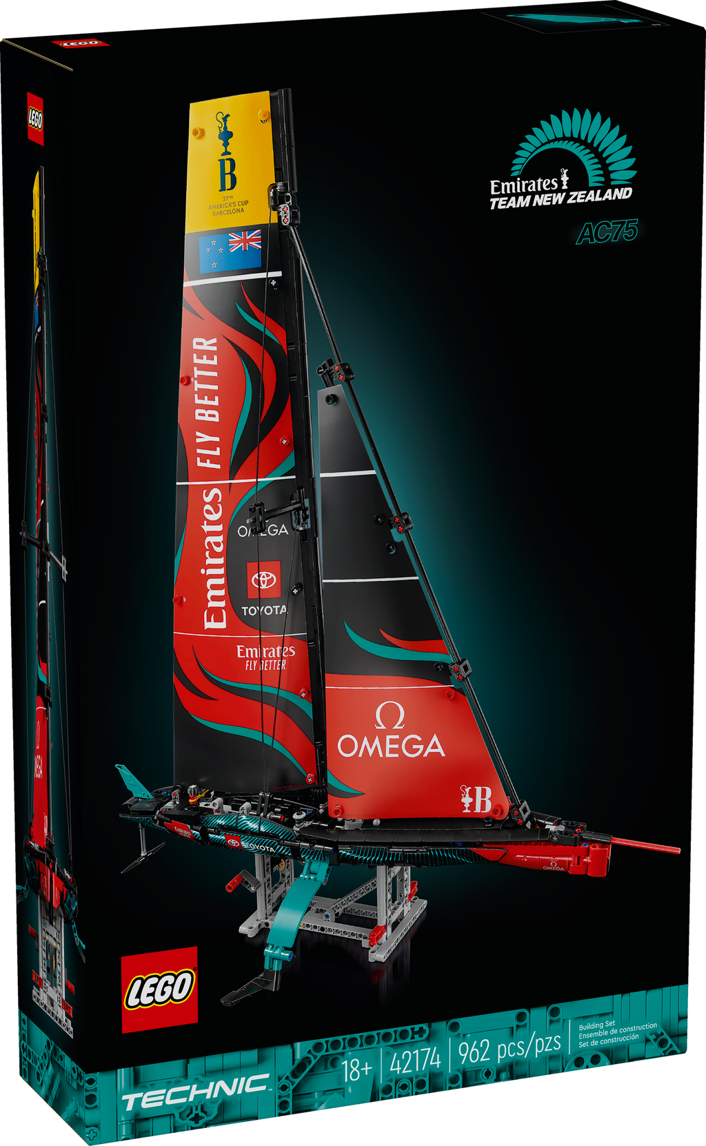 42174 LEGO Technic: Emirates Team New Zealand AC75 Yacht product image 3, provided for visual reference and product detail