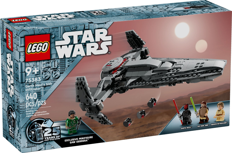75383 LEGO Star Wars: Darth Maul's Sith Infiltrator (Retired) (New Sealed) product image 1, provided for visual reference