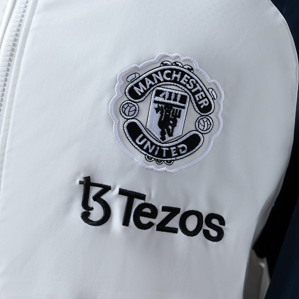 Manchester United Windbreaker 2025-26 White Football Soccer product image 7