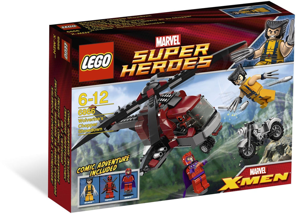 6866: Wolverine's Chopper Showdown (Retired) (New Sealed)