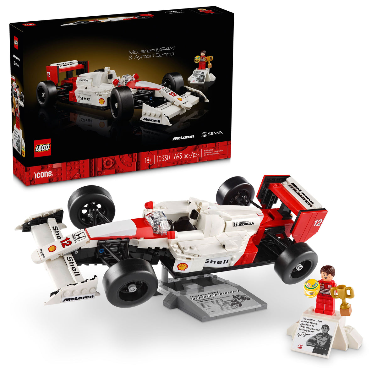 10330 McLaren MP4/4 & Ayrton Senna product image 1, provided for visual reference and product detail review