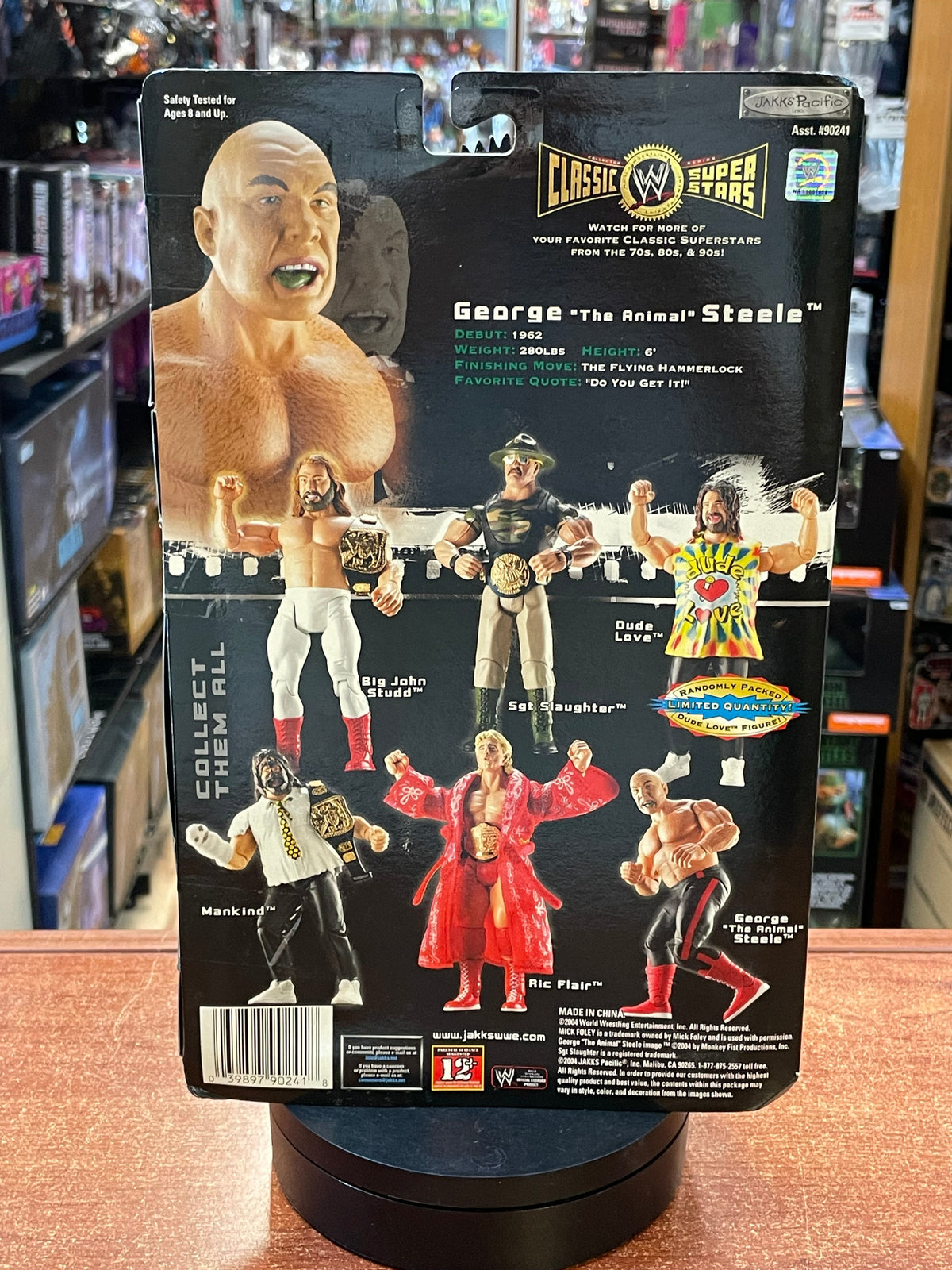 George the Animal Steele (WWF Classic Superstars, Jakks) **SEALED** product image 2, provided for visual reference and
