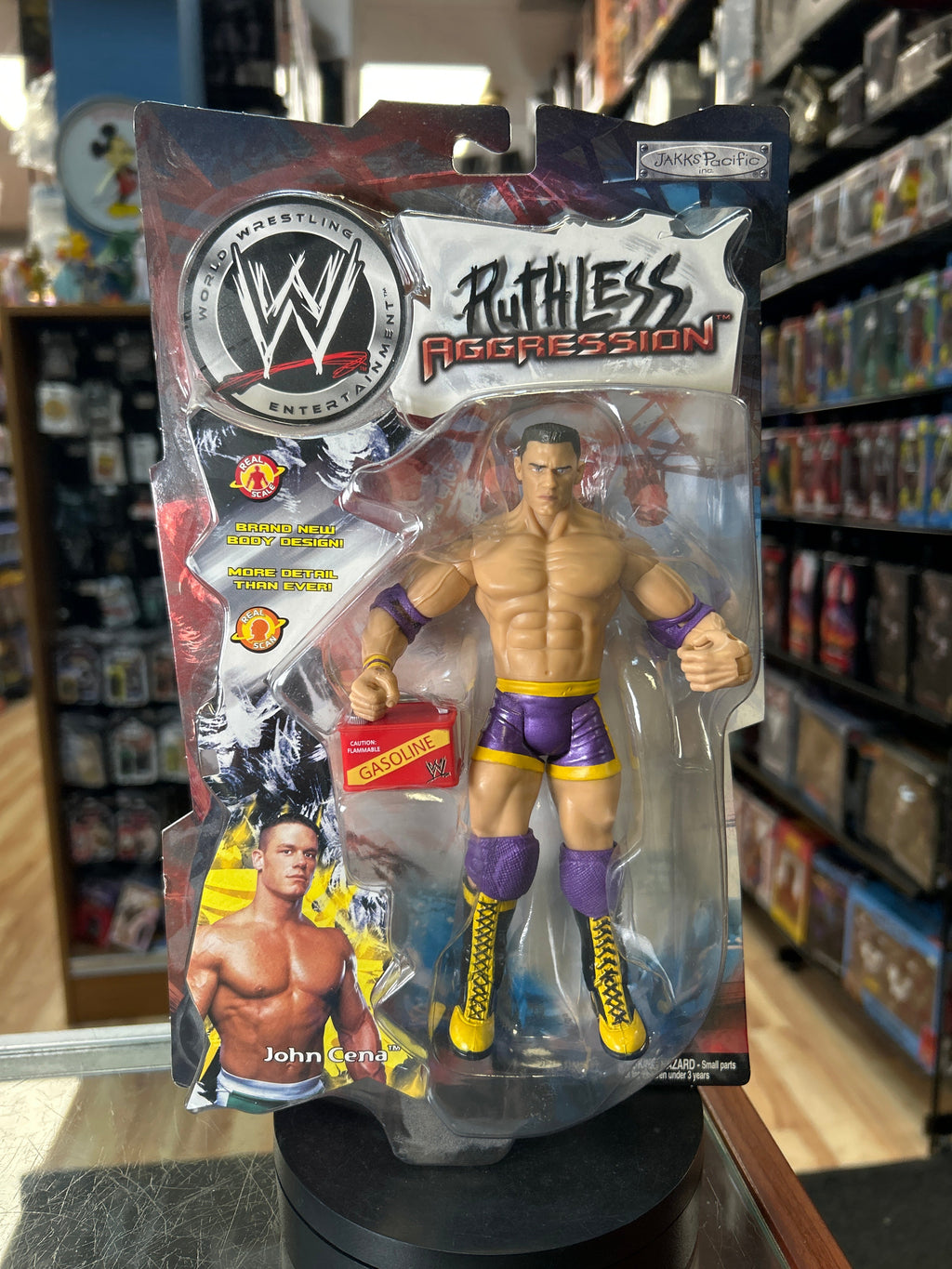 John Cena -Ruthless Aggression- (Vintage WWE, Jakks) **SEALED** product image 1, provided for visual reference and product